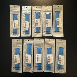 Blue Silicone Watch Bands Apple Type 38mm-41mm